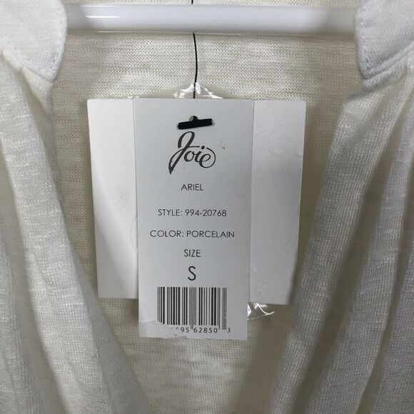 NWT Joie 100% Linen 'Ariel' Top Porcelain Sz Small - Picture 5 of 8